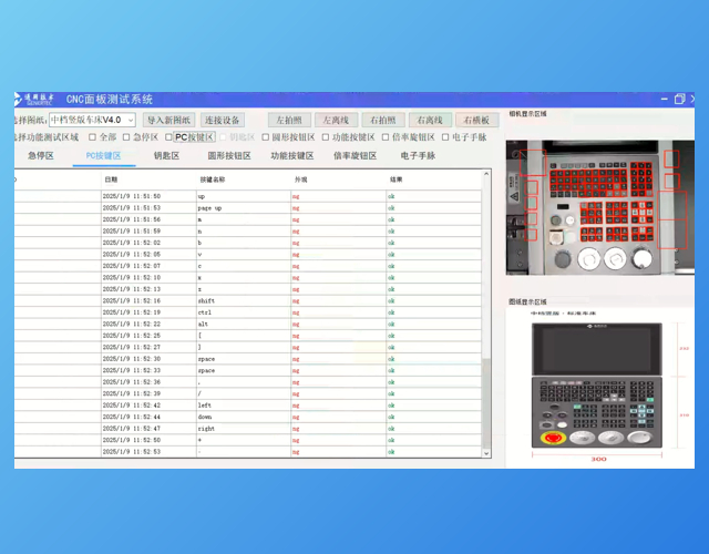 CNC面板测试系统